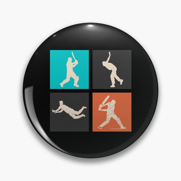 Item preview, Cricketers in Colourful Squares designed and sold by DJ-Portable.