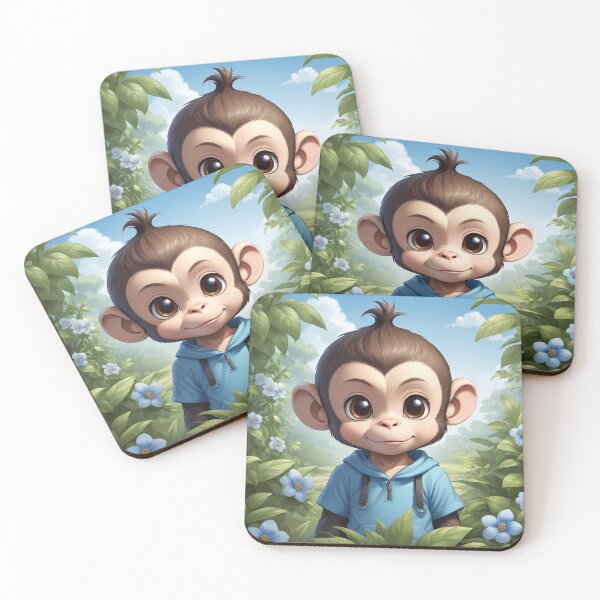 Item preview, Cheerful Monkey designed and sold by AICreativeArts.