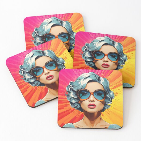 Item preview, Pop-art girl's face designed and sold by krzysiekd24.