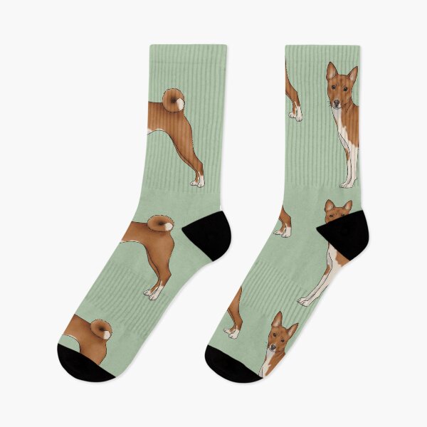 Item preview, Basenji dog illustration designed and sold by Milanicole.