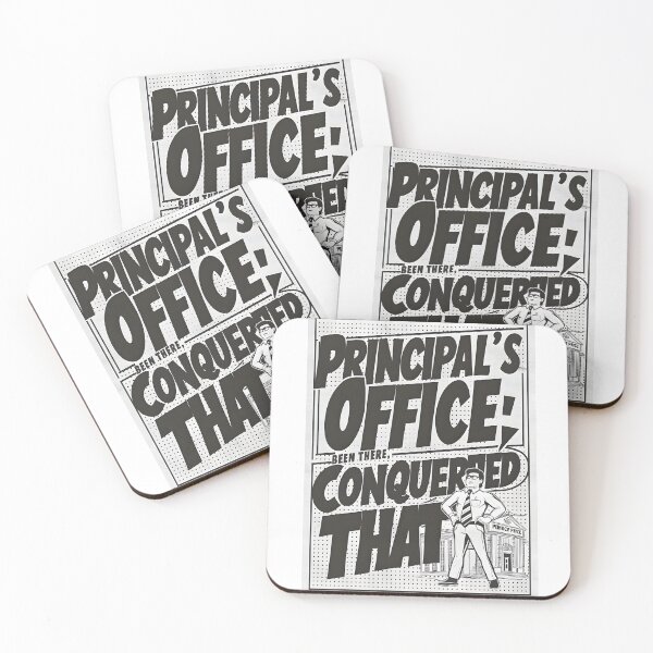 Item preview, Principal's Office - Been There Conquered That - Comic Poster Style Back to School designed and sold by TheInkyOwl-TIO.