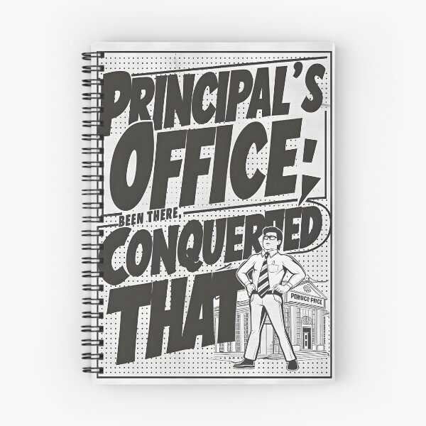 Item preview, Principal's Office - Been There Conquered That - Comic Poster Style Back to School designed and sold by TheInkyOwl-TIO.