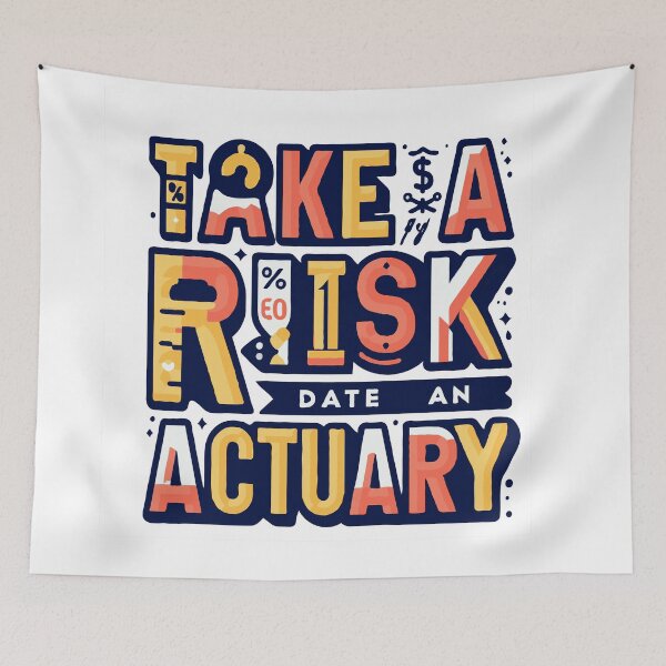 Item preview, Take A Risk Date An Actuary - Actuary Humor designed and sold by TeesYouWant.