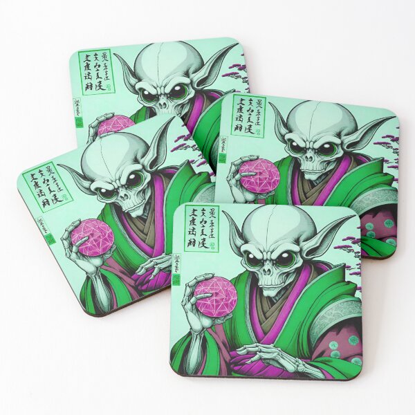 Item preview, Ancient Japanese Alien Holding a Mysterious Purple Object designed and sold by GrizzlyCollective.