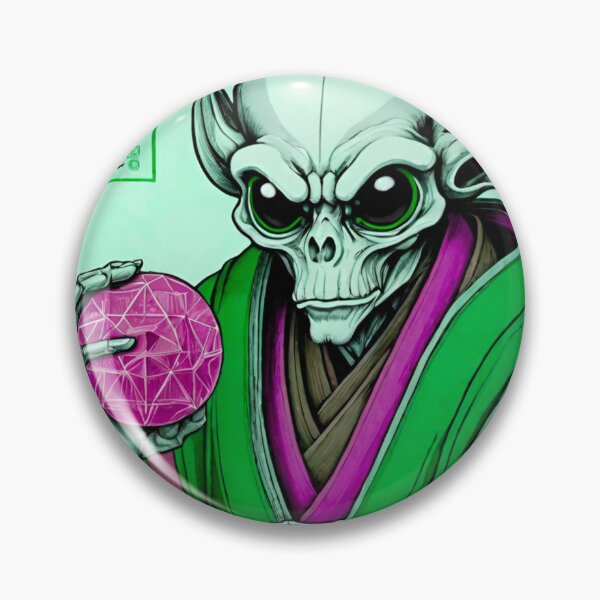 Item preview, Ancient Japanese Alien Holding a Mysterious Purple Object designed and sold by GrizzlyCollective.