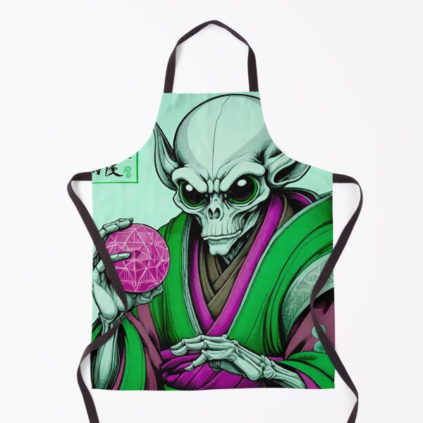 Item preview, Ancient Japanese Alien Holding a Mysterious Purple Object designed and sold by GrizzlyCollective.