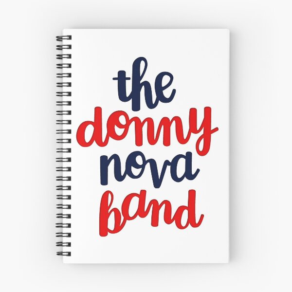 Item preview, Donny Nova Band Stacked Script - Red and Navy designed and sold by Ashley Wijangco.