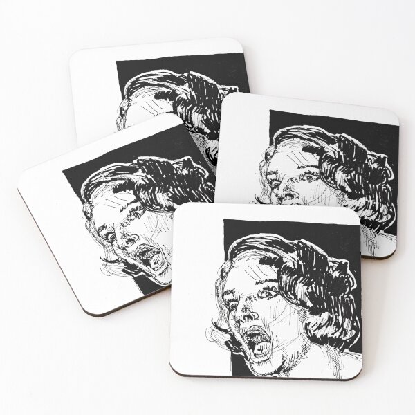 Item preview, Portrait of screaming woman designed and sold by Arthur Loeuil.