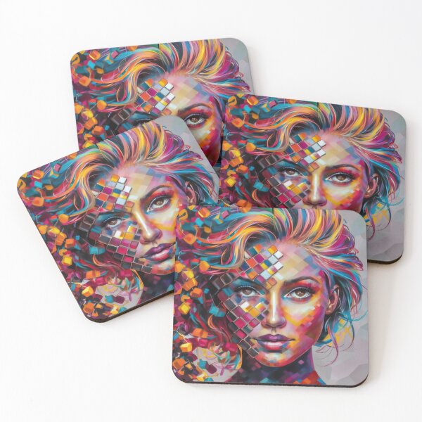 Item preview, Colorful Woman Face Art designed and sold by RvinJo8.