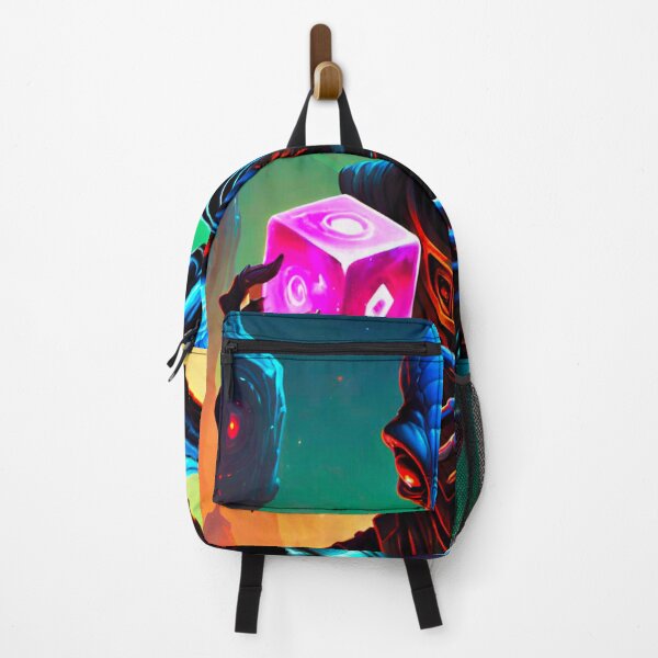 Item preview, Alien Holding a Mysterious Glowing Neon Pink Cube designed and sold by GrizzlyCollective.