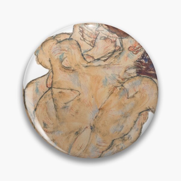 Item preview, Egon Schiele - Two Lovers designed and sold by BildendeKunst.