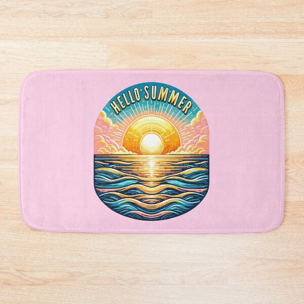 Item preview, Hello Summer Vibrant Sunset Ocean Scene designed and sold by ArtfulHunter.