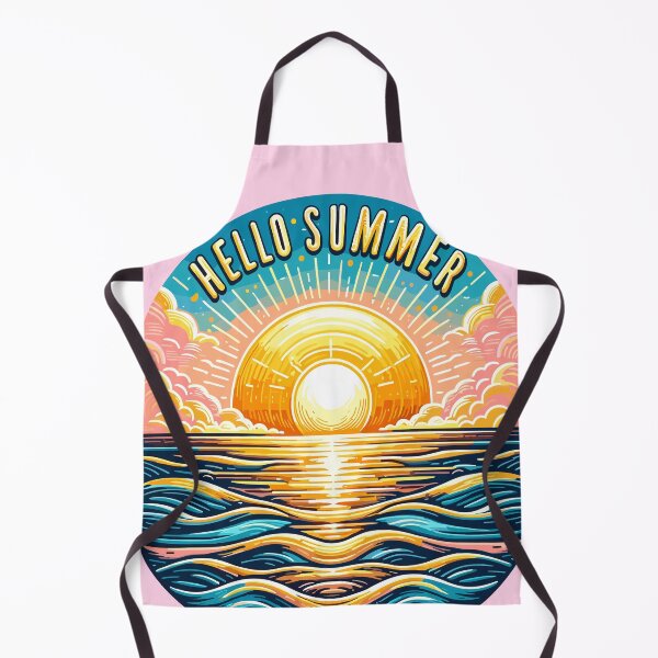 Item preview, Hello Summer Vibrant Sunset Ocean Scene designed and sold by ArtfulHunter.