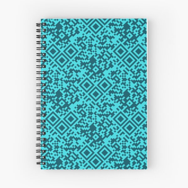 Item preview, 3183 A - scan RouCouCou QR code - merch pattern, blue designed and sold by RouCouCou.