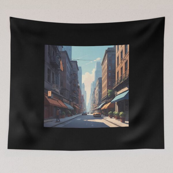 Item preview, Sunlit Street designed and sold by AICreativeArts.