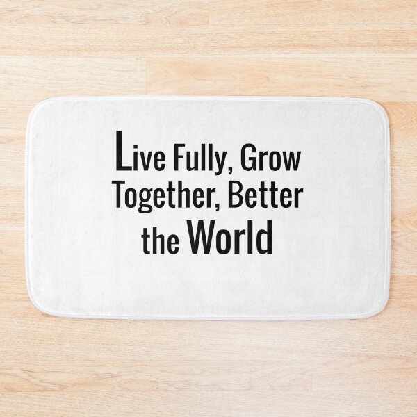 Item preview, Live Fully, Grow Together, Better the World life quotation t-shirt  designed and sold by KARTICK DUTTA.