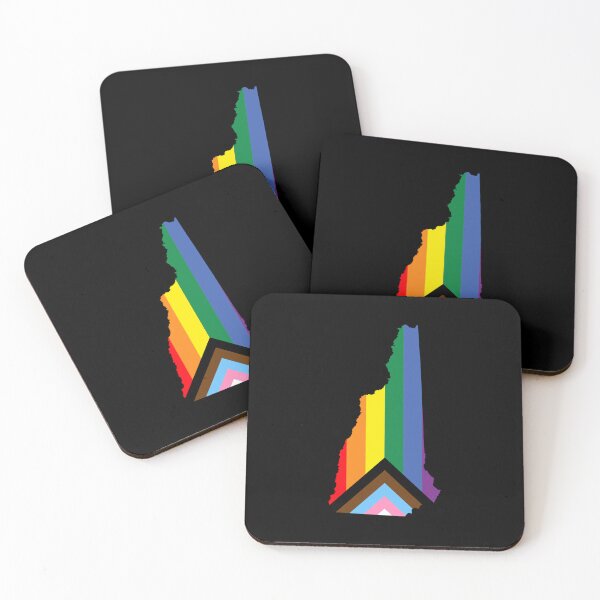 Item preview, New Hampshire Progress Pride Flag - LGBTQ Rainbow Flag designed and sold by shaggylocks.