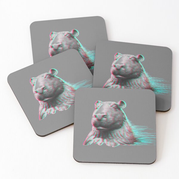 Item preview, Capybara Glitch Blue Red Y2K  designed and sold by Lelijo.
