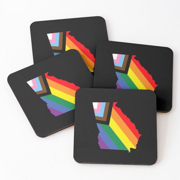 Artikelvorschau, Georgia Progress Pride Flag - LGBTQ-Regenbogenflagge entworfen und verkauft von shaggylocks.