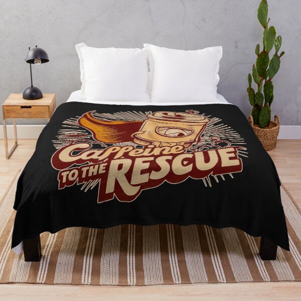 Item preview, ''Caffeine to the Rescue'' Vintage Coffee Lover T-Shirt designed and sold by Witty Shirts.