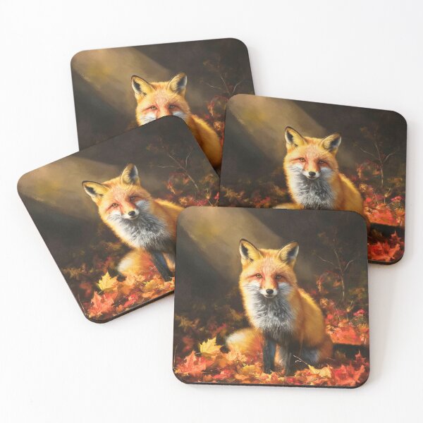 Artikelvorschau, Fuchs-Portrait. Herbstfuchs, Herbstfuchs, Vintage-Fuchs, Fuchs-Malerei, Caravaggio-Stil entworfen und verkauft von FoxVibes.