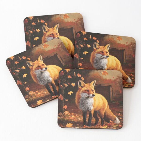 Artikelvorschau, Fuchs-Portrait. Herbstfuchs, Herbstfuchs, Vintage-Fuchs, Fuchs-Malerei, Caravaggio-Stil entworfen und verkauft von FoxVibes.