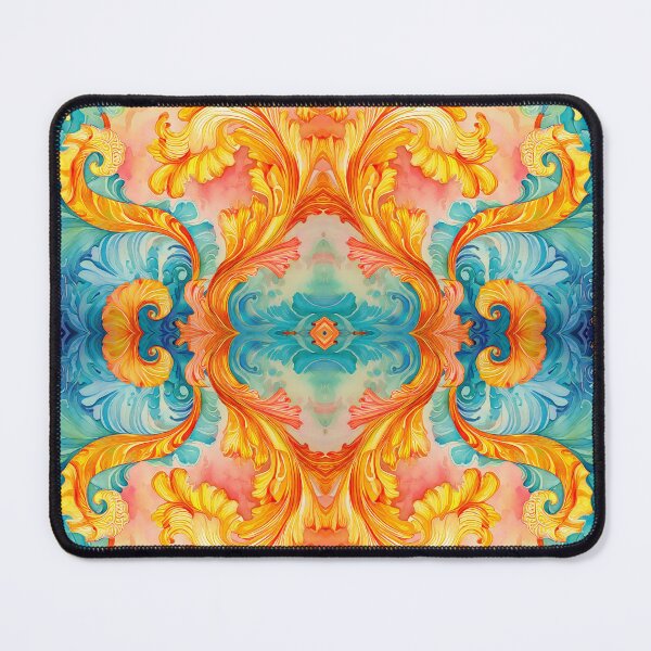 Item preview, Victorian style blue, yellow pattern designed and sold by GrifonJ.
