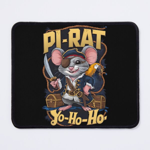 Item preview, Pi-Rat - Funny Pirate Rat Pun Design designed and sold by TheInkyOwl-TIO.