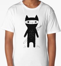 Ninja Cat Long T-Shirt