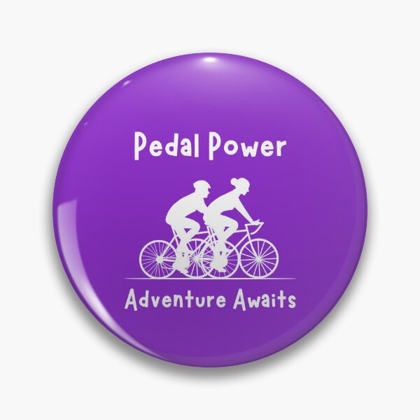 Item preview, Pedal Power, Adventure Awaits for Bike Lovers, white print designed and sold by ErSaSolutions.