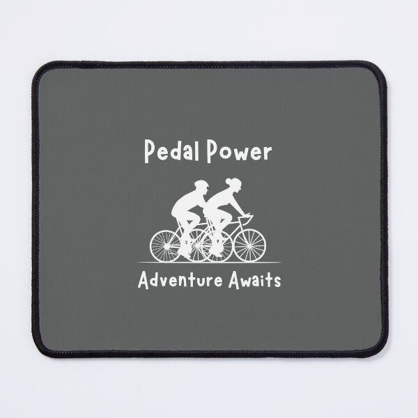 Item preview, Pedal Power, Adventure Awaits for Bike Lovers, white print designed and sold by ErSaSolutions.