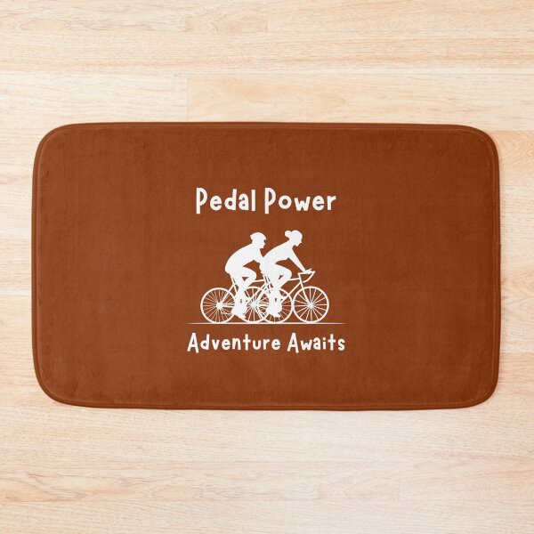 Item preview, Pedal Power, Adventure Awaits for Bike Lovers, white print designed and sold by ErSaSolutions.