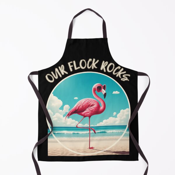 Item preview, Our flock rocks flamingo  designed and sold by MilkyForest.