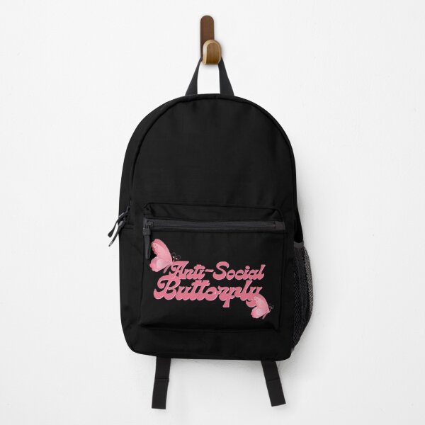 Item preview, Anti-Social Butterfly Dark Pink Font designed and sold by tranquil-haven.