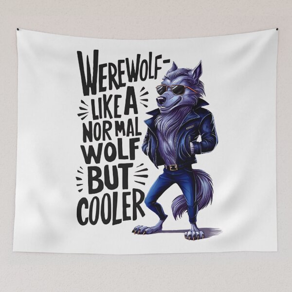 Item preview, WEREWOLF - LIKE A WOLF BUT COOLER  designed and sold by justyna-s28.