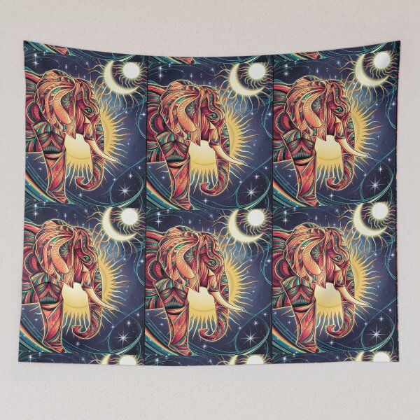 Item preview, Elephant Silhouette. Mandala elephant, Fantasy Elephant, colorful elephant designed and sold by ElephantVibes.