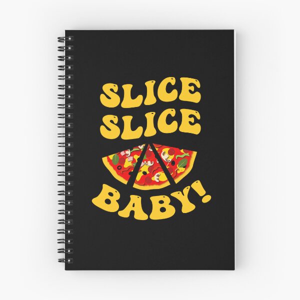 Artikelvorschau, Slice Slice Baby, lustiges Pizzastück-Design entworfen und verkauft von CreativeBridge.