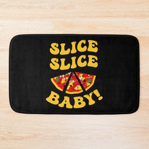 Artikelvorschau, Slice Slice Baby, lustiges Pizzastück-Design entworfen und verkauft von CreativeBridge.