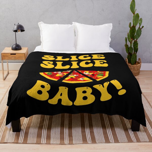 Artikelvorschau, Slice Slice Baby, lustiges Pizzastück-Design entworfen und verkauft von CreativeBridge.