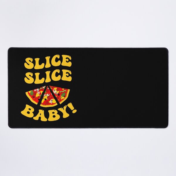 Artikelvorschau, Slice Slice Baby, lustiges Pizzastück-Design entworfen und verkauft von CreativeBridge.