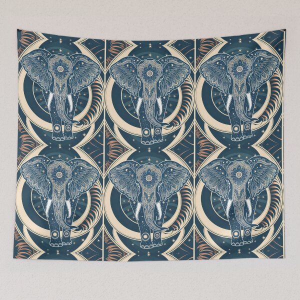 Item preview, Elephant Silhouette. Mandala elephant, Fantasy Elephant, colorful elephant designed and sold by ElephantVibes.