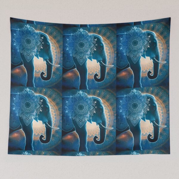 Item preview, Elephant Silhouette. Mandala elephant, Fantasy Elephant, colorful elephant designed and sold by ElephantVibes.