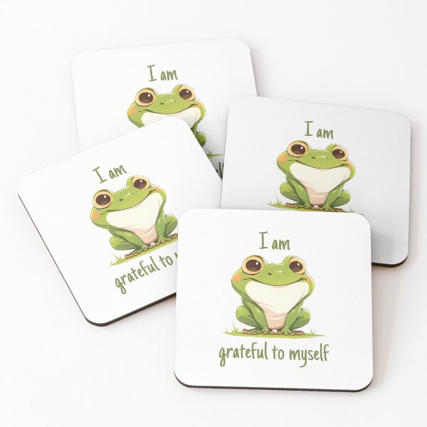Item preview, Frog I am grateful to mysellf designed and sold by HappyStickBike.