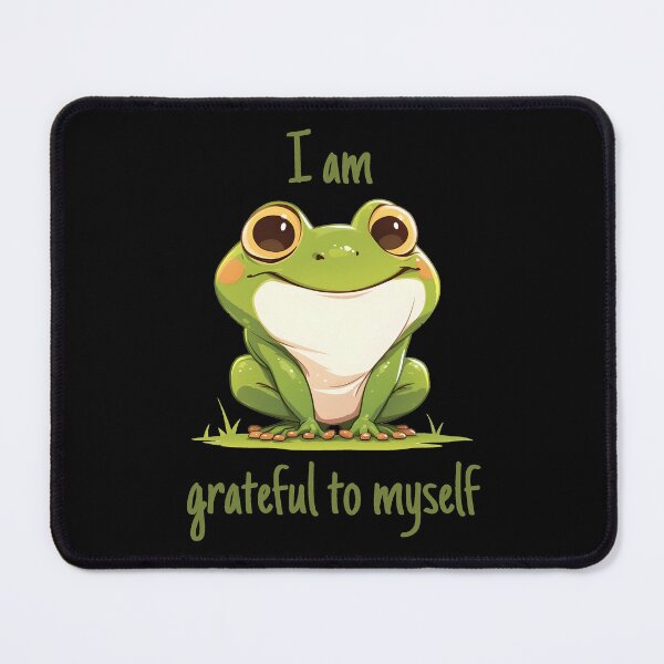 Item preview, Frog I am grateful to mysellf designed and sold by HappyStickBike.