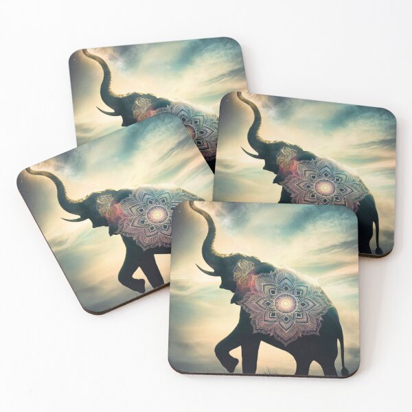 Item preview, Elephant Silhouette. Mandala elephant, Fantasy Elephant, colorful elephant designed and sold by ElephantVibes.