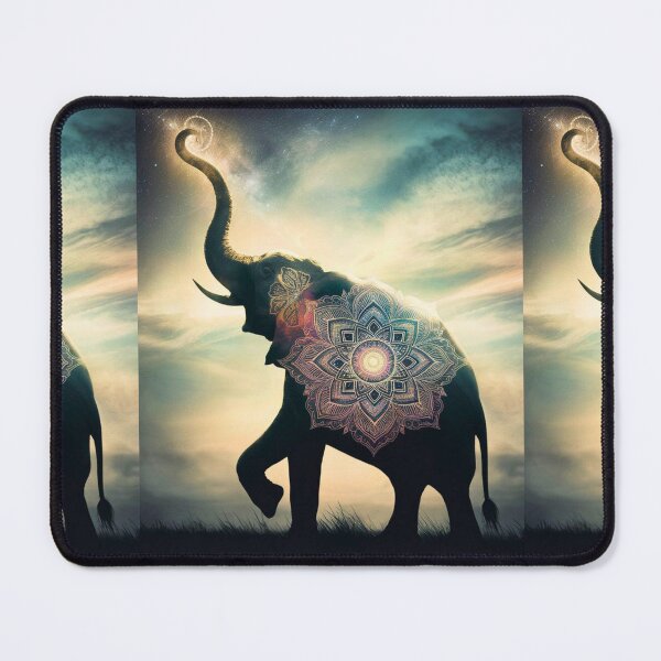 Item preview, Elephant Silhouette. Mandala elephant, Fantasy Elephant, colorful elephant designed and sold by ElephantVibes.