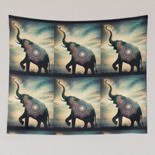 Item preview, Elephant Silhouette. Mandala elephant, Fantasy Elephant, colorful elephant designed and sold by ElephantVibes.