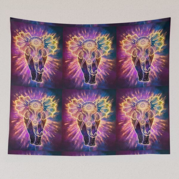 Item preview, Elephant Silhouette. Mandala elephant, Fantasy Elephant, colorful elephant designed and sold by ElephantVibes.
