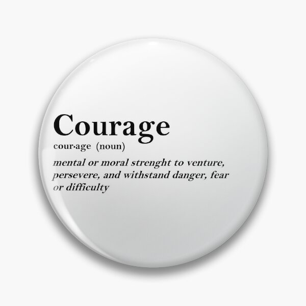 Item preview, Courage Dictionary definition elegant word design designed and sold by RiciPaneto.