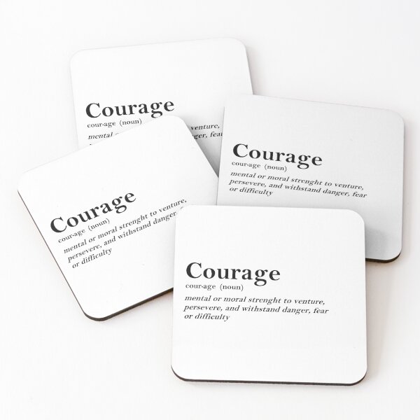 Item preview, Courage Dictionary definition elegant word design designed and sold by RiciPaneto.